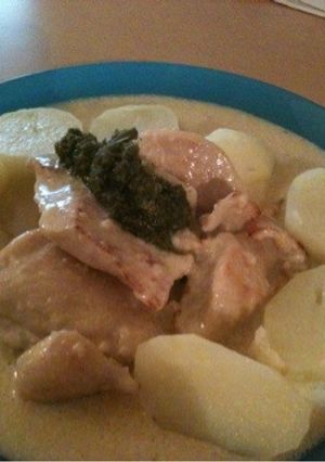 塩麹でまろやか！鶏のバジルクリーム煮-レシピのメイン写真