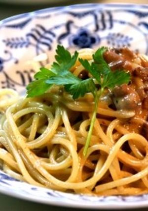 残り物で簡単＆絶品！イカわたのパスタ-レシピのメイン写真