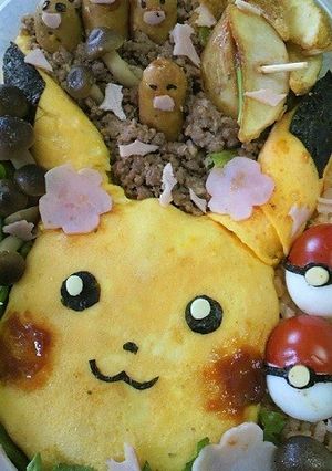 ピカチュウ　キャラ弁-レシピのメイン写真