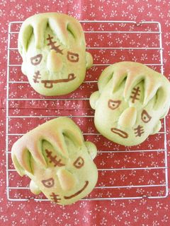 ハロウィン☆フランケンシュタインのパン-レシピのメイン写真