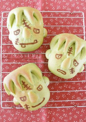 ハロウィン☆フランケンシュタインのパン-レシピのメイン写真