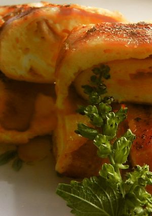 ベーコンぐるぐる卵焼き♪お弁当にどうぞ-レシピのメイン写真