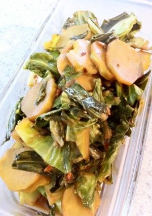 外葉キャベツのザーサイ風-レシピのメイン写真