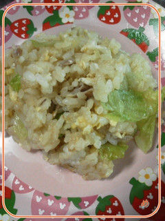 ぶた肉とレタスのチャーハン-レシピのメイン写真