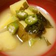 オクラのネバネバ♪♪お味噌汁