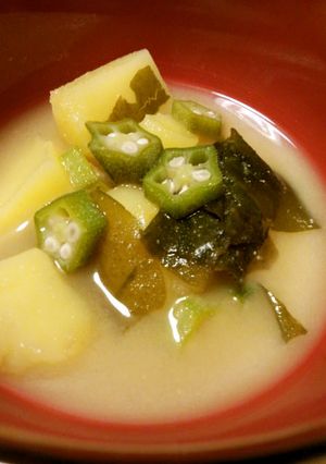 オクラのネバネバ♪♪お味噌汁-レシピのメイン写真