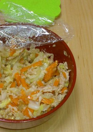 お弁当に♪ツナ＆野菜の胡麻ドレ和え-レシピのメイン写真