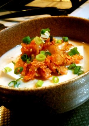 豆乳味噌スープの温やっこ-レシピのメイン写真