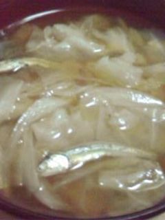 レンジで一人前でもしっかりダシ旨味噌汁-レシピのメイン写真