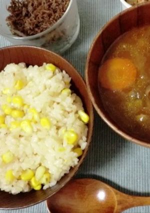 ビールで炊き込みごはん-レシピのメイン写真