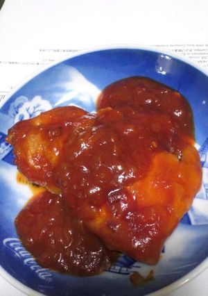 鶏肉のケチャップ煮-レシピのメイン写真
