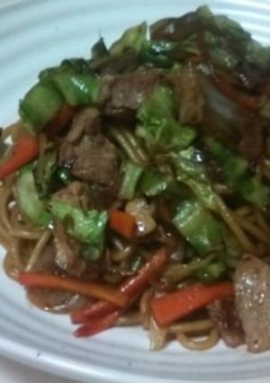 キャベツで増量☆簡単焼きそば屋台の味♪-レシピのメイン写真