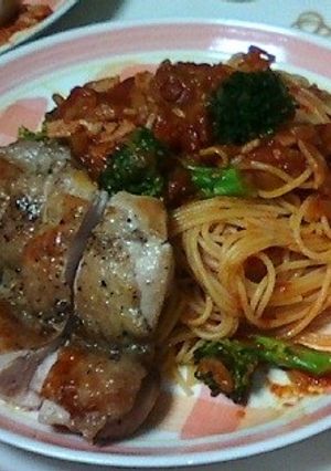 簡単♪トマトソースパスタ-レシピのメイン写真