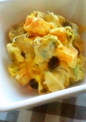 炊飯器deかぼちゃのサラダ＜改良版＞-レシピのメイン写真