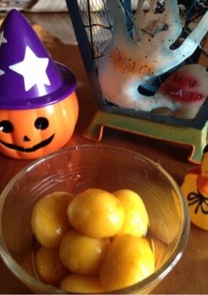 かぼちゃのハロウィン白玉団子-レシピのメイン写真