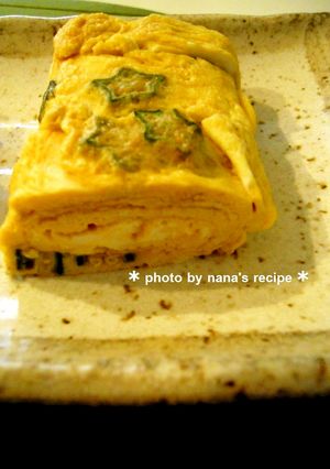 オクラ入り白だしのたまご焼き-レシピのメイン写真