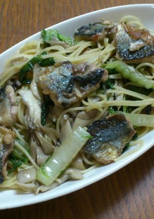 【秋！】サンマと白菜のペペロンチーノ-レシピのメイン写真