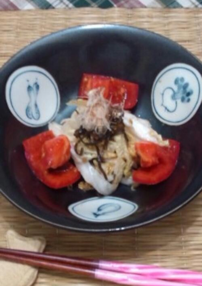白菜とトマトの簡単和えもの-レシピのメイン写真