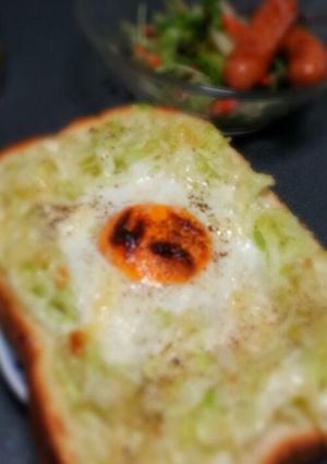 目玉焼きトースト-レシピのメイン写真