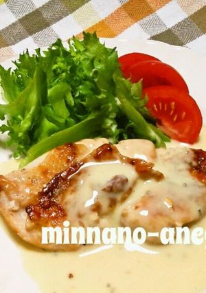 鶏肉のカルボナーラソースかけ☆-レシピのメイン写真