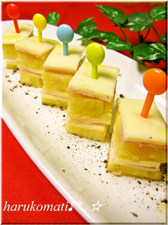 おさつ&チーズのピンチョス-レシピのメイン写真