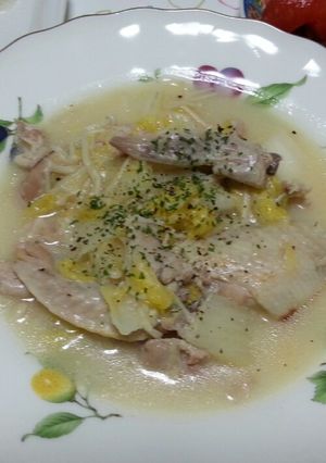 白菜と豚肉で簡単!塩麹クリーム煮-レシピのメイン写真