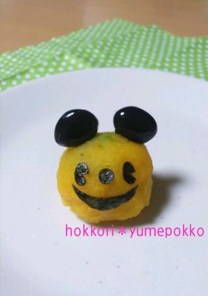 ハロウィンおかず*かぼちゃミッキー-レシピのメイン写真