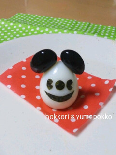 ハロウィンおかず*うずら卵ミッキー-レシピのメイン写真