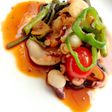 空芯菜とタコとピーマンのオイスター炒め