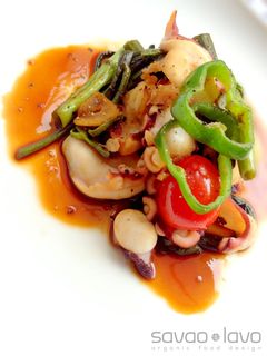 空芯菜とタコとピーマンのオイスター炒め-レシピのメイン写真