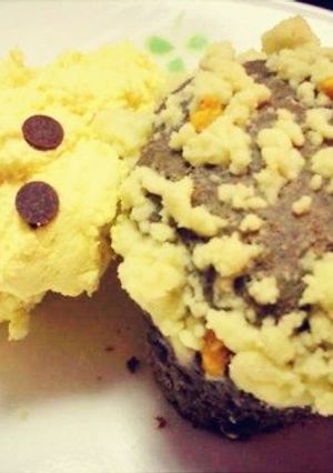 ハロウィンに☆黒ごまクランブルケーキ-レシピのメイン写真
