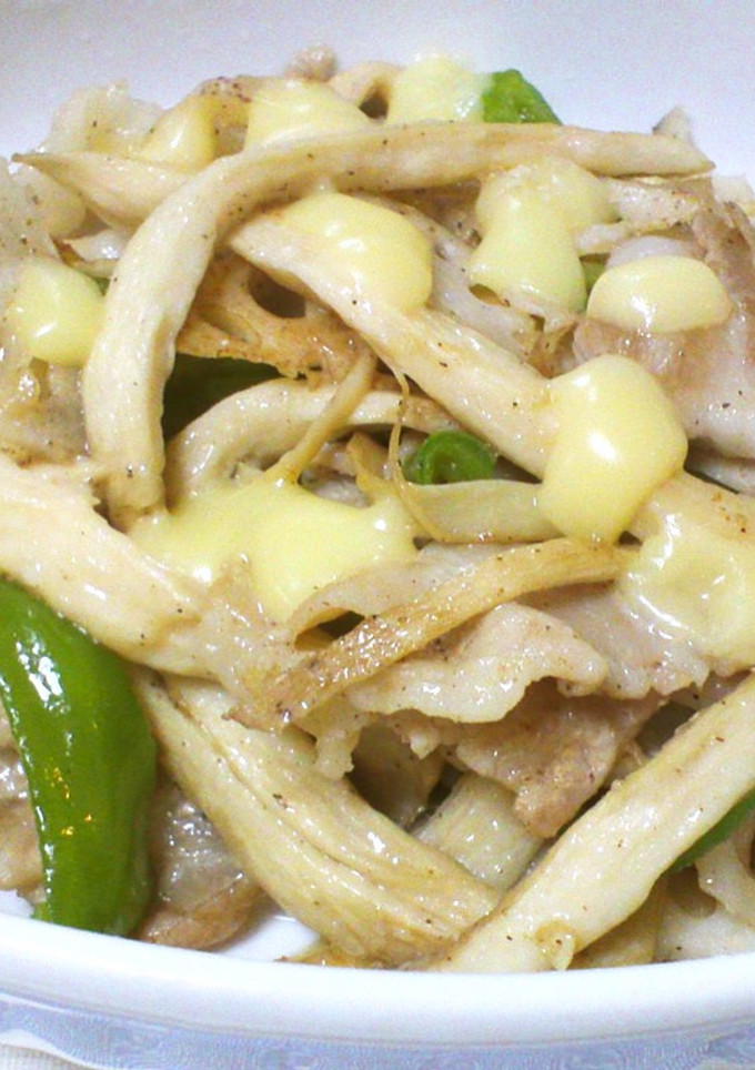 ♬豚ときのこと蓮根のチーズ焼き♬-レシピのメイン写真