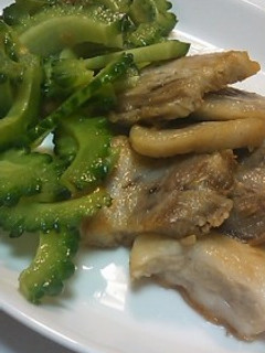 沖縄風?塩豚とゴーヤ-レシピのメイン写真