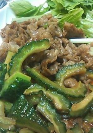 九州土産の焼肉のたれでゴーヤも炒めちゃえ-レシピのメイン写真
