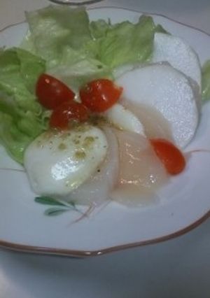 蕪とホタテの柚子こしょうドレッシング-レシピのメイン写真