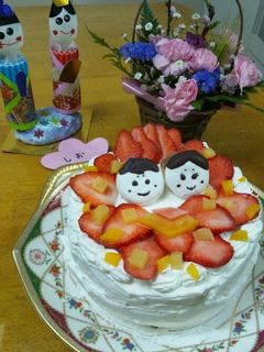 ♪雛祭り♪デコレーションケーキ-レシピのメイン写真