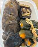 (同時調理)昆布巻きと椎茸の含め煮物
