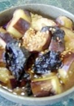 小さな野菜のおかず★ナスと韓国海苔の煮浸-レシピのメイン写真