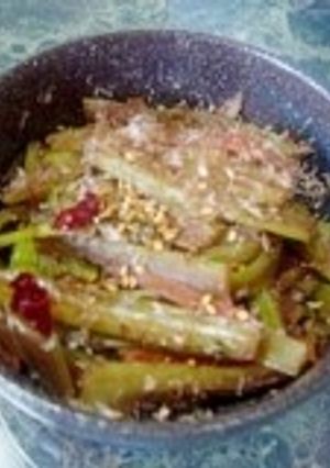 小さな野菜のおかず★セロリのきんぴら-レシピのメイン写真