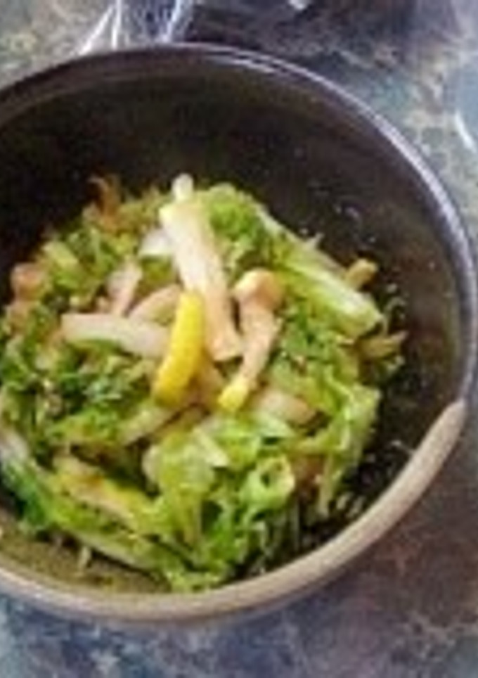 小さな野菜のおかず★白菜とスダチ胡麻和え-レシピのメイン写真