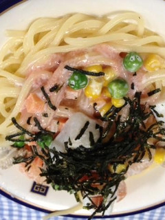 シーフードのクリーミーたらこパスタ-レシピのメイン写真