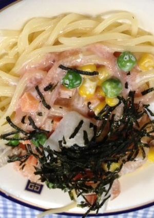 シーフードのクリーミーたらこパスタ-レシピのメイン写真