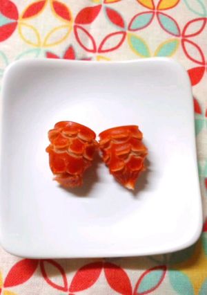 お弁当に☆赤ウインナーでまつぼっくり-レシピのメイン写真