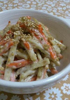 栄養満点＊胡麻たっぷりごぼうサラダ-レシピのメイン写真