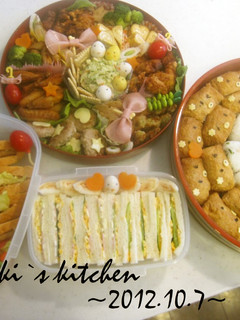 H24年運動会お弁当~覚書 キャラ弁-レシピのメイン写真