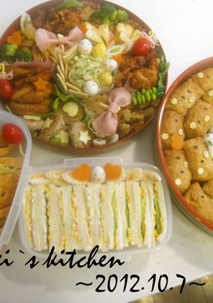 H24年運動会お弁当～覚書　キャラ弁-レシピのメイン写真