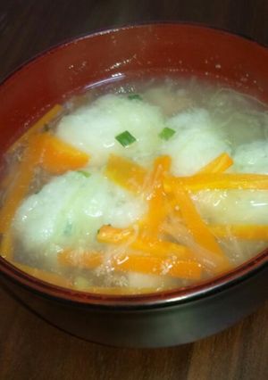 山芋だんごの落とし汁-レシピのメイン写真