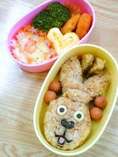 キャラ弁★ウサビッチ★プーチンおにぎり-レシピのメイン写真