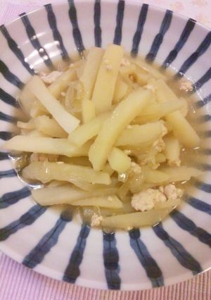 ジャガイモと鶏挽肉の簡単煮☆-レシピのメイン写真