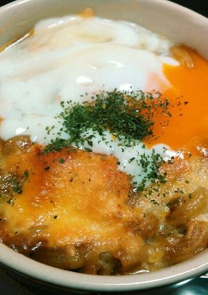 余りカレーで♡カレーマカロニグラタン-レシピのメイン写真
